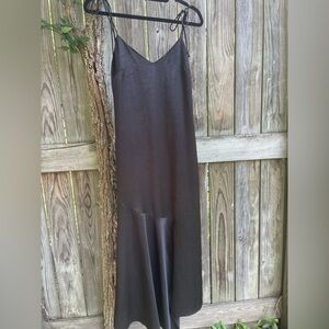 Cotton Candy Black Satin Dress